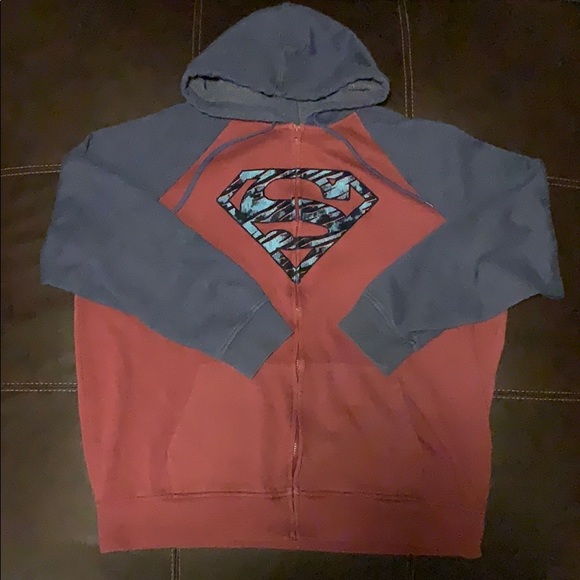 Officially Licensed Superman Shield Hoodie S-XXL Sizes